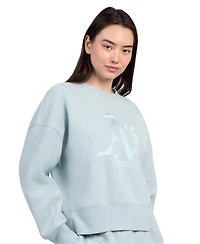 Starter Women's Mint Athletics Pastels Boxy Fleece Sweatshirt