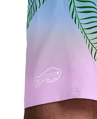 Margaritaville Men's Light Blue Buffalo Bills Sunset On The Beach Swim Shorts
