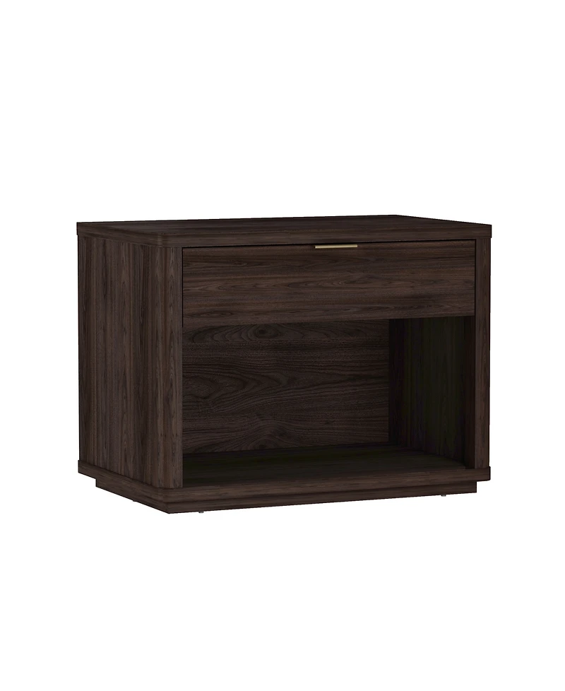Manhattan Comfort Evelyn 2-Piece 32" Modern 1-Drawer Nightstands