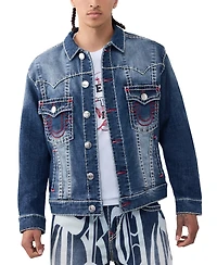 True Religion Men's Jimmy Super T Oversized Jacket