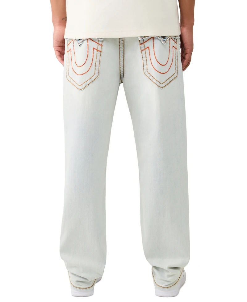 True Religion Men's Baggy Light Wash Relaxed-Fit Jeans
