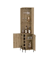 Fm Furniture Reese Corner Bar Cabinet