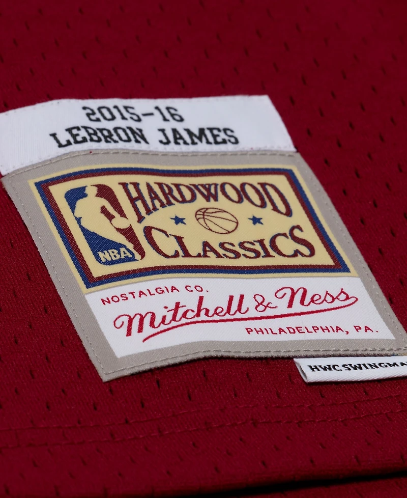 Mitchell & Ness Men's LeBron James Wine Cleveland Cavaliers 2015-16 Swingman Jersey