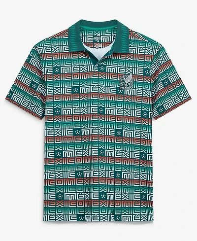 Antigua Men's Green Mexico National Team Golden Polo Shirt
