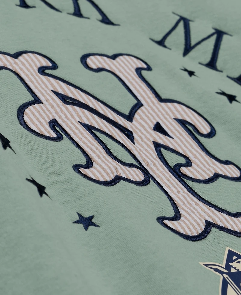 Mitchell & Ness Men's Green New York Mets Yacht Rock Fleece Sweatshirt
