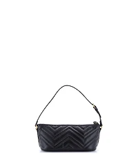 Pre-Owned Gucci Small Gg Marmont Pochette Shoulder Bag Matelasse Leather