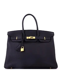 Pre-Owned HERMES Birkin 35 Handbag Togo with Gold Hardware