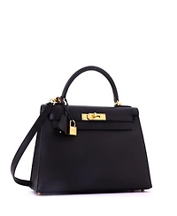 Pre-Owned HERMES Kelly Handbag Epsom with Gold Hardware
