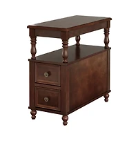 Slickblue Wood Accent Nightstand with 2 Drawers for Bedroom