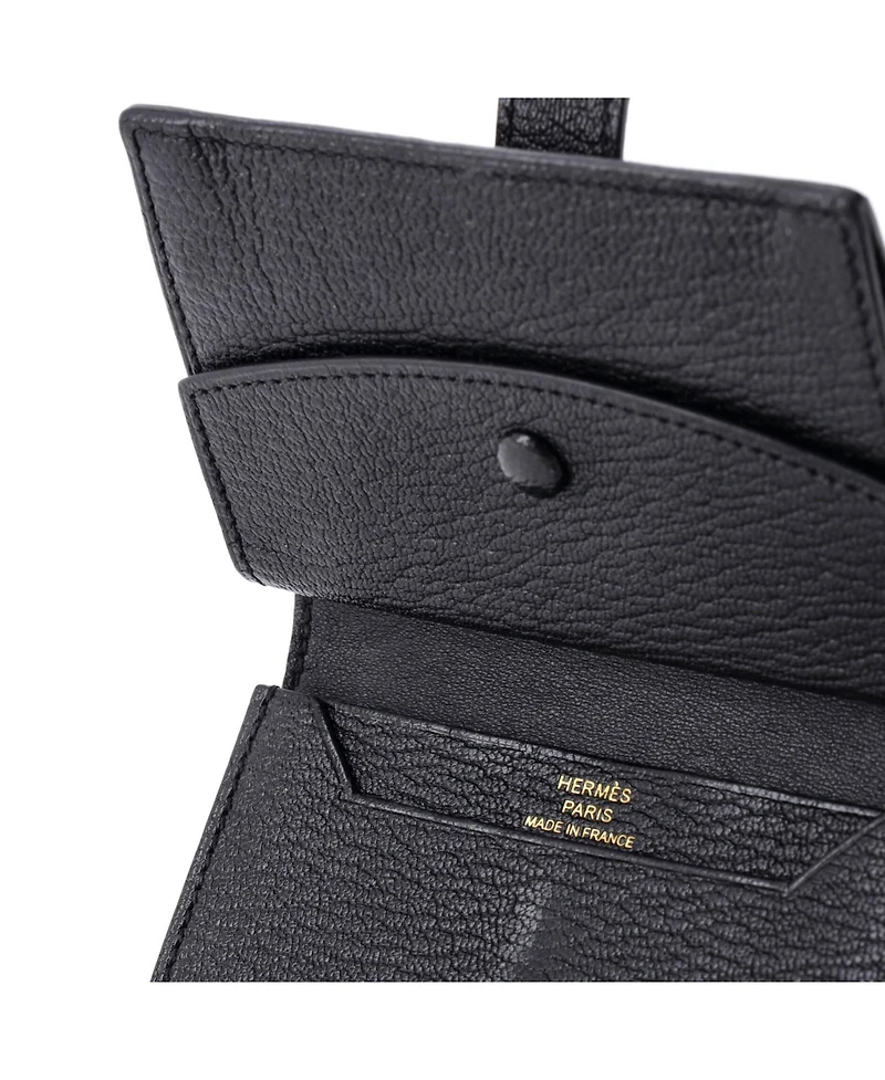 Pre-Owned HERMES Bearn Card Case Chevre Mysore