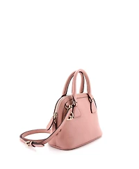 Pre-Owned Gucci Mini Convertible Dome Satchel Leather
