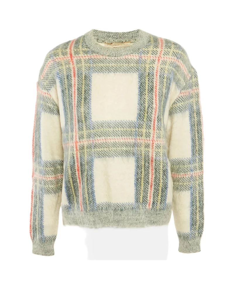 Pre-Owned Stella Mccartney Womens Plaid Mohair Sweater
