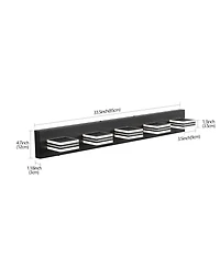 Busdays Inch Modern Light Led Vanity Light Sleek Bathroom Wall Fixture Iron and Acrylic Dimmable for Mirror Lighting