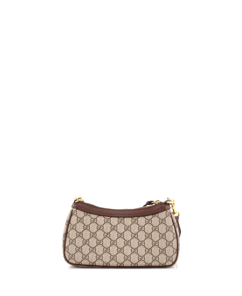 Pre-Owned Gucci Small Ophidia Charm Shoulder Bag Gg Coated Canvas