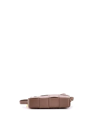 Pre-Owned Bottega Veneta Small Brick Cassette Shoulder Bag Maxi Intrecciato Leather