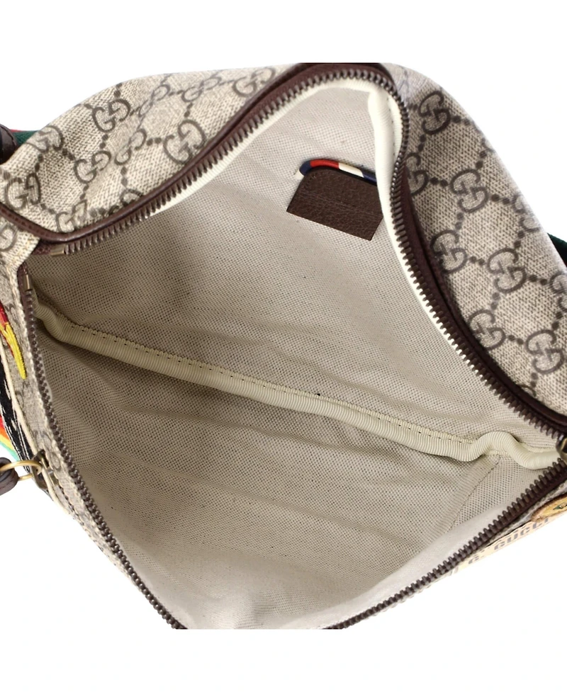 Pre-Owned Gucci Courrier Zip Belt Bag Gg Coated Canvas with Applique
