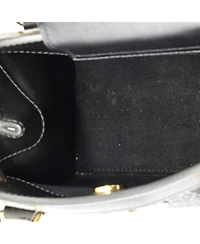 Pre-Owned Gucci Mini Diana Nm Bamboo Handle Tote Crystal Embellished Gg Canvas