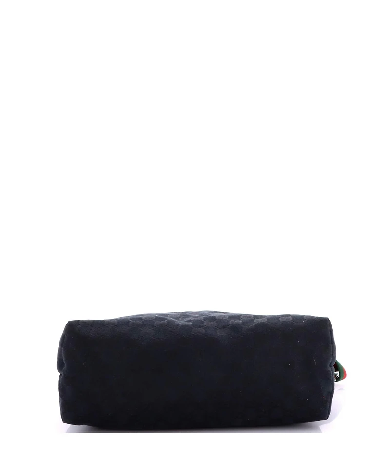 Pre-Owned Gucci Medium Front Pocket Web Messenger Gg Canvas