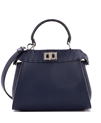 Pre-Owned Fendi Petite Selleria Peekaboo ISeeU Bag Leather