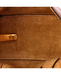 Pre-Owned Fendi Moonlight Flap Bag Leather with Plexiglass Detail
