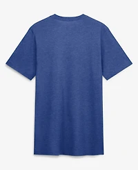 Nike Men's Heather Royal Los Angeles Dodgers Stacked Tri-Blend T-Shirt