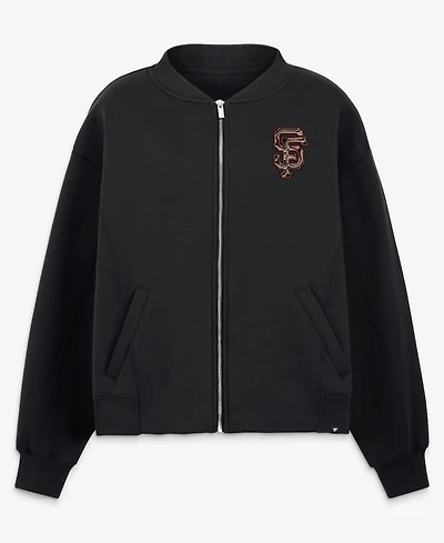Fanatics Women's Black San Francisco Giants Oversized Rage Against Full-Zip Jacket