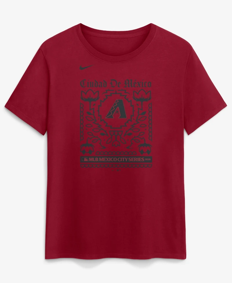 Nike Women's Red Arizona Diamondbacks Mlb World Tour: Mexico City Series 2026 T-Shirt