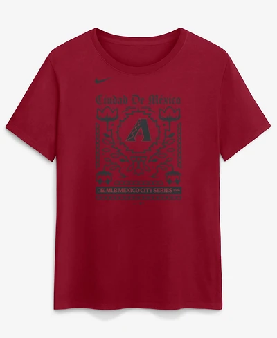 Nike Women's Red Arizona Diamondbacks Mlb World Tour: Mexico City Series 2026 T-Shirt