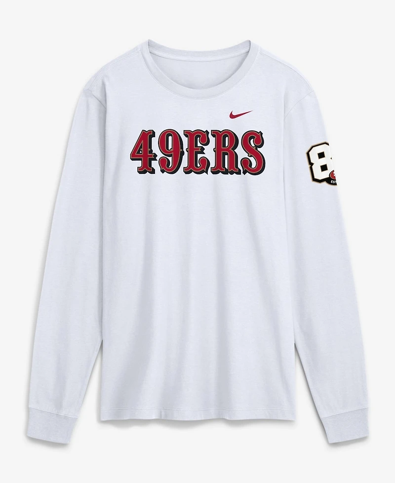 Nike Men's White San Francisco 49ers 80th Anniversary Goal Line Stand Long Sleeve T-Shirt