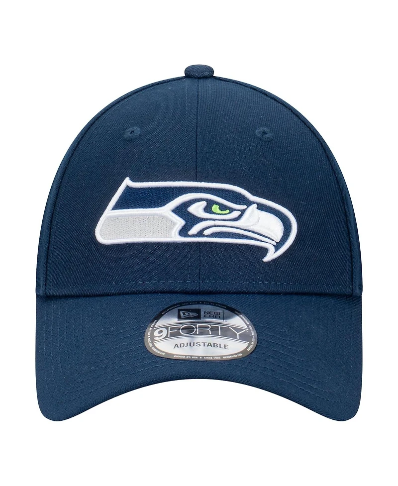 New Era Men's College Navy Seattle Seahawks Core Team 9FORTY Adjustable Hat