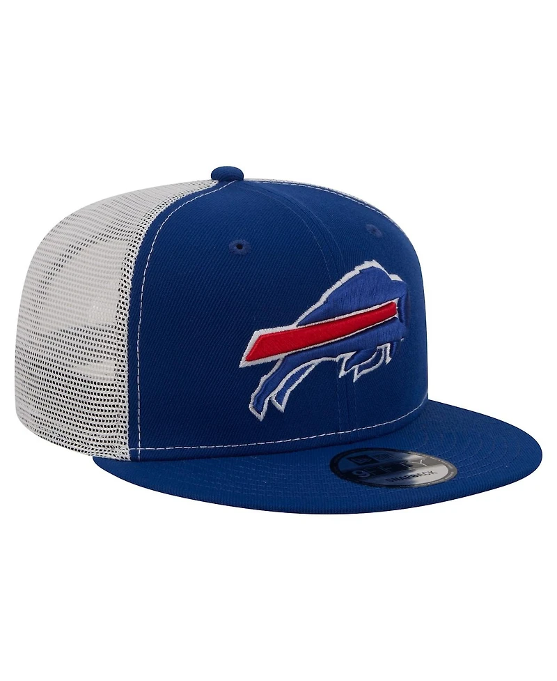 New Era Men's Royal Buffalo Bills Core Team 9FIFTY Trucker Snapback Hat