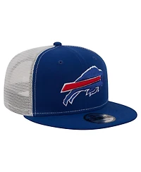 New Era Men's Royal Buffalo Bills Core Team 9FIFTY Trucker Snapback Hat