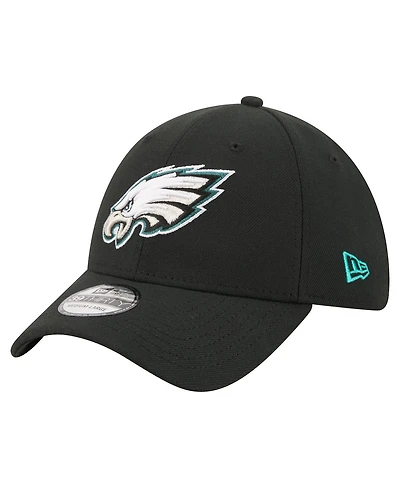 New Era Men's Black Philadelphia Eagles Core Team 39THIRTY Flex Hat