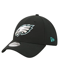 New Era Men's Black Philadelphia Eagles Core Team 39THIRTY Flex Hat