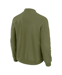 J. Palmer Men's Olive Pittsburgh Steelers Lightweight Cover-4 Tri-Blend Full-Zip Jacket