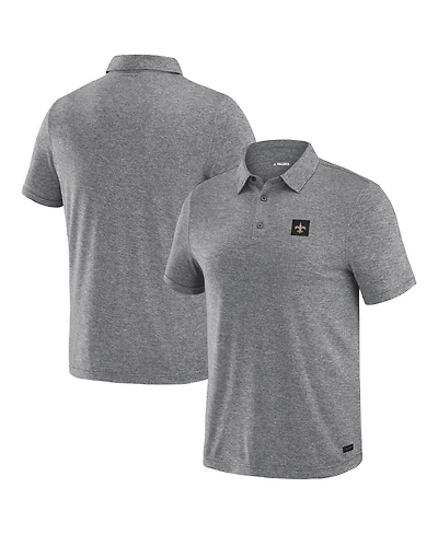 J. Palmer Men's Black New Orleans Saints Four Down Polo Shirt