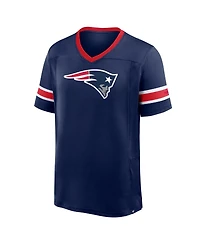 Fanatics Men's Navy New England Patriots Hometown Premium Hashmark V-Neck T-Shirt
