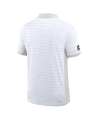 Nike Men's White Las Vegas Raiders Sideline Victory Stripe Dri-fit Polo Shirt