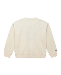 Mitchell & Ness Women's Cream Los Angeles Dodgers Premium Crewneck Sweatshirt