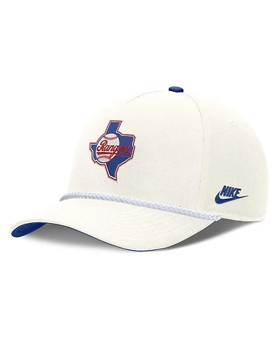 Nike Men's Cream Texas Rangers Cooperstown Rise Adjustable Hat