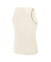 Fanatics Women's Cream Minnesota Vikings Star Play Tri-Blend Ribbed Tank Top