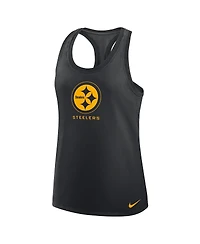 Nike Women's Black Pittsburgh Steelers Hurry Up Tri-Blend Dri-fit Tank Top