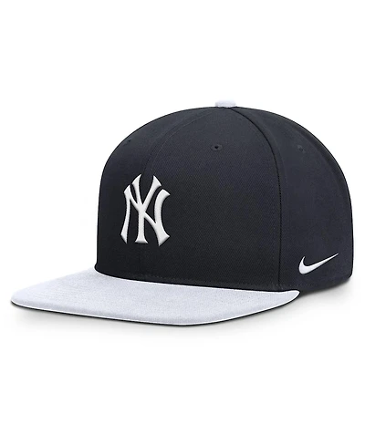 Nike Men's Navy/White New York Yankees Primetime Pro Dri-fit Snapback Hat