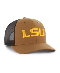 '47 Brand X Carhartt Men's and Women's Brown Lsu Tigers Trucker Adjustable Hat