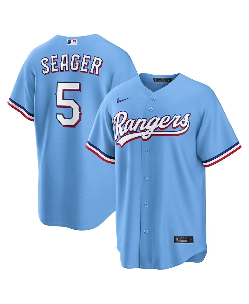 Nike Men's Corey Seager Light Blue Texas Rangers Alternate Replica Jersey