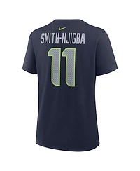 Nike Women's Jaxon Smith-Njigba Navy Seattle Seahawks Player Name Number T-Shirt