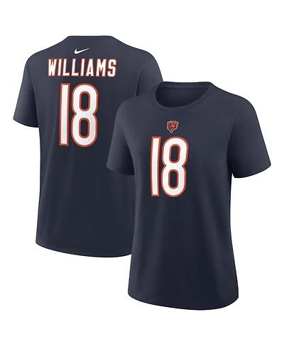 Nike Women's Caleb Williams Navy Chicago Bears Player Name Number T-Shirt