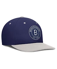 Nike Men's Navy/Silver Brooklyn Dodgers Cooperstown Collection Pro Dri-fit Snapback Hat
