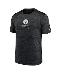 Nike Men's Black Pittsburgh Steelers Velocity Ball Carrier Dri-fit T-Shirt