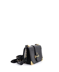 Pre-Owned Prada Large Cahier Crossbody Bag Leather and Saffiano Leather